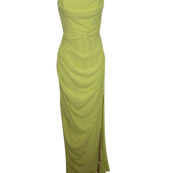 House of CB Adrienne Lime Strapless Corset Gown XS NWT - Picture 2 of 6